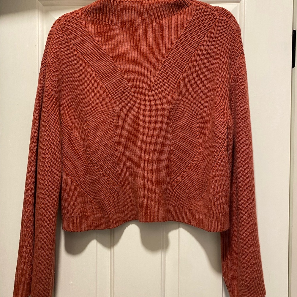 Maeve Terracotta Turtleneck Sweater